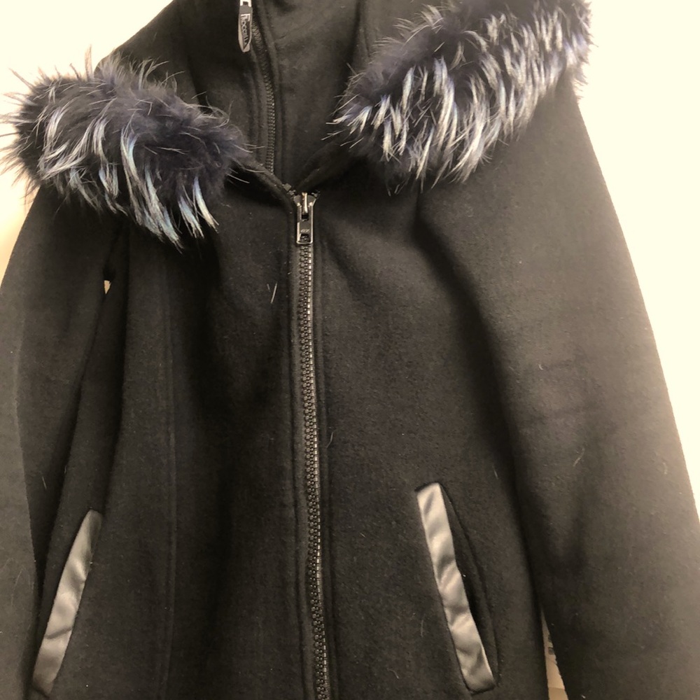 Froccella Winter coat with hood and real fur